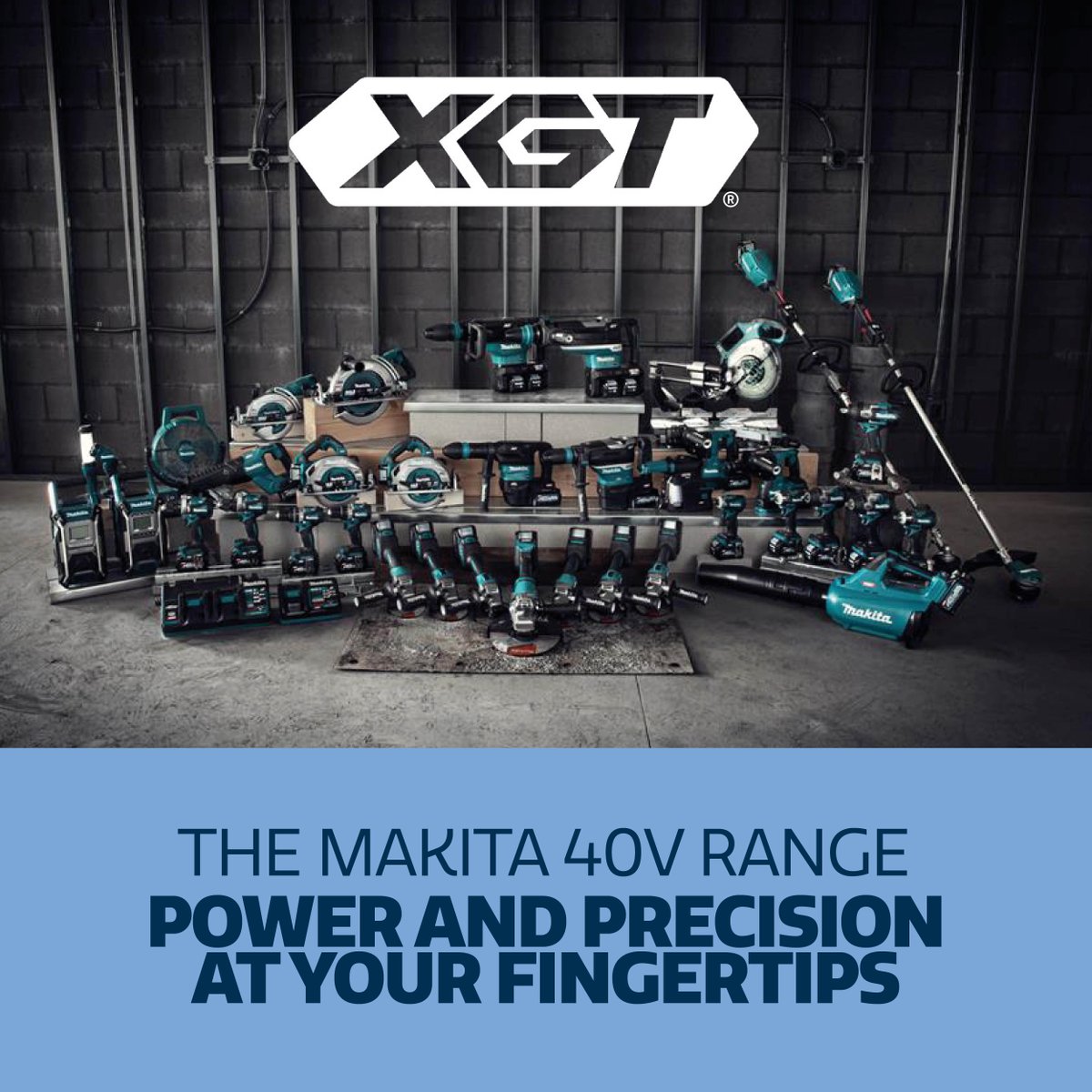 Experience Power and Precision at your fingertips with the #40V #Makita range. From Impact Drivers to Cut-off Saws, these are strong rival to both petrol and corded-powered alternatives with its increased power and battery life. Explore the range: ow.ly/nu7p50PBwIF
