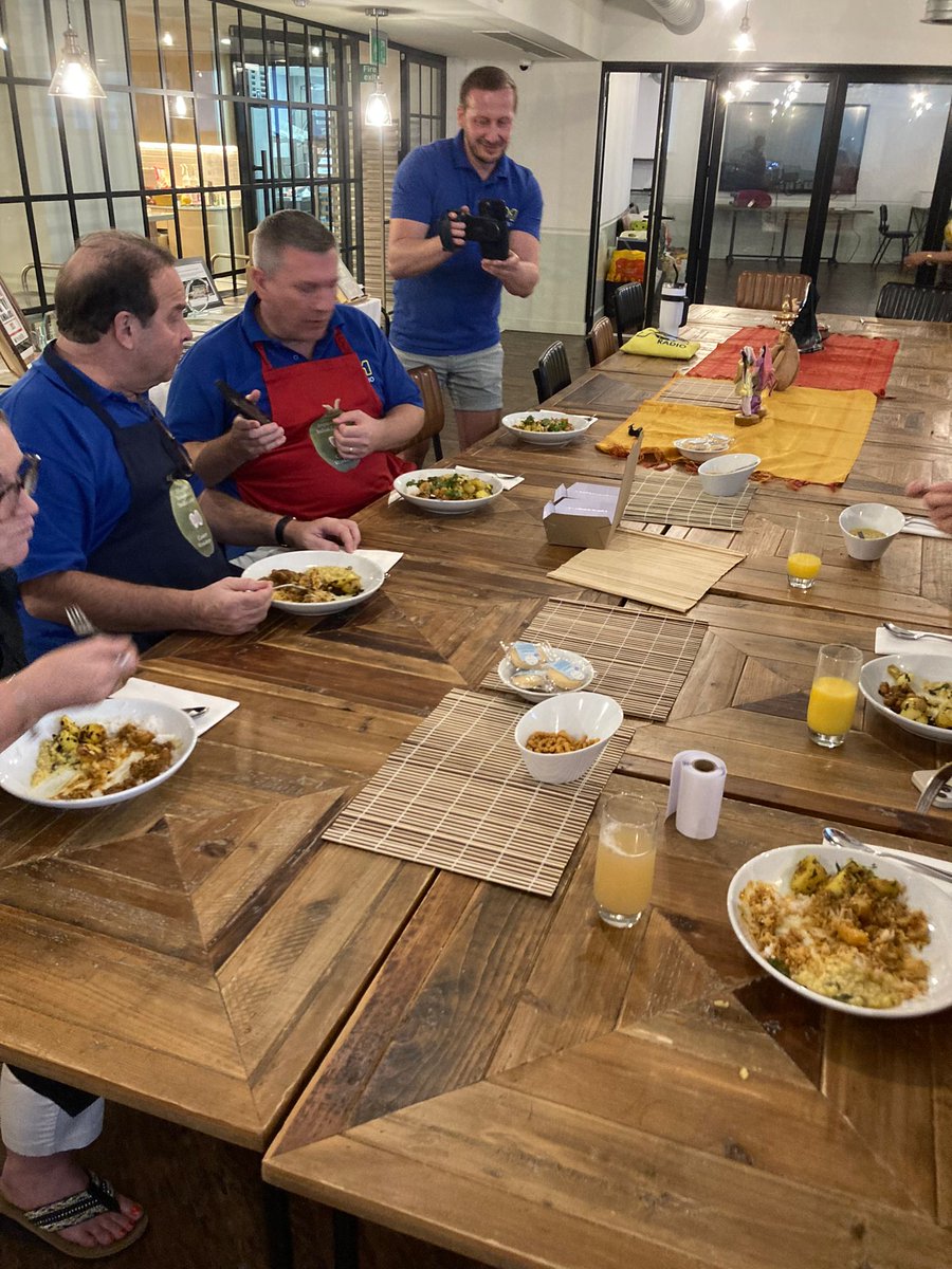 Please tune in to #YO1Radio at 1 pm with Wayne Chadwick or 4 pm  #ChrisMarsden - Voiceover and Broadcaster to listen to recordings of theirs &amp; #TheGrand team fun Indian cookery team building session held at State of the art Cookery School, York, only 7 min from Railway Station