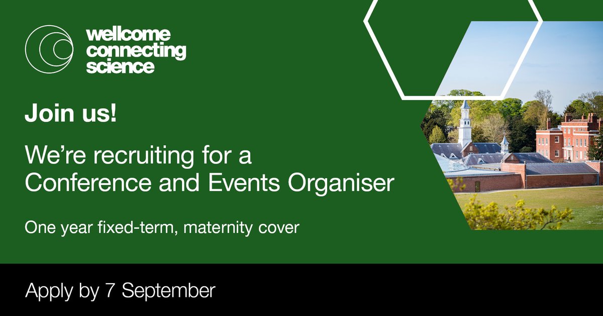 HinxtonHall's tweet image. Are you looking for an opportunity to develop your events career? We're looking for a Conference and Events Organiser to join us, on a fixed-term, 12 month contract. 

Full details, including salary and how to apply are on our website: hinxtonhall.org/news_item/join…

#EventsProfs