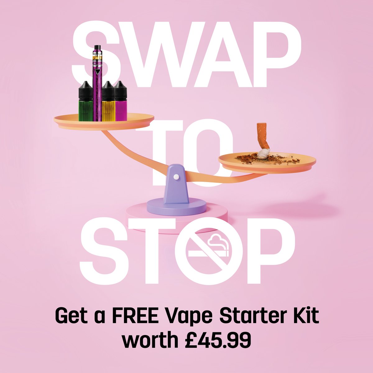 Vaping is a really effective tool for quitting smoking. Around two thirds of people who vape and get expert support quit smoking. Vaping is less harmful as it exposes you to far fewer toxins. Find out more, contact the Medway Stop Smoking Service. ➡️ orlo.uk/stop_smoking_0…