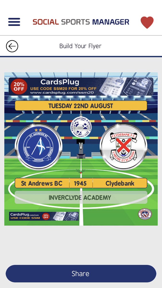 Clydebank FC 09s (@fcclydebank) on Twitter photo A quick turnaround and into Matchday 2 in Division 1 against <a href="/2009sSt/">St. Andrews BC 2009s</a> tonight. Should be a cracker between the two teams. A quick turnaround and into Matchday 2 in Division 1 against <a href="/2009sSt/">St. Andrews BC 2009s</a> tonight. Should be a cracker between the two teams.