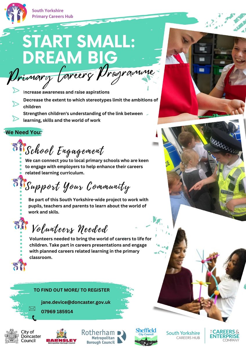 Start Small, Dream Big: A Careers &amp; Enterprise Company funded project #StartSmallDreamBig