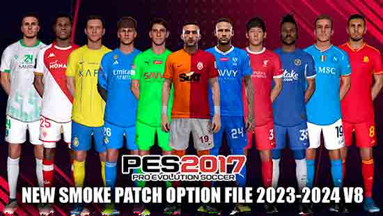 PES 2017 SMOKE PATCH OPTION 2023 - 2024