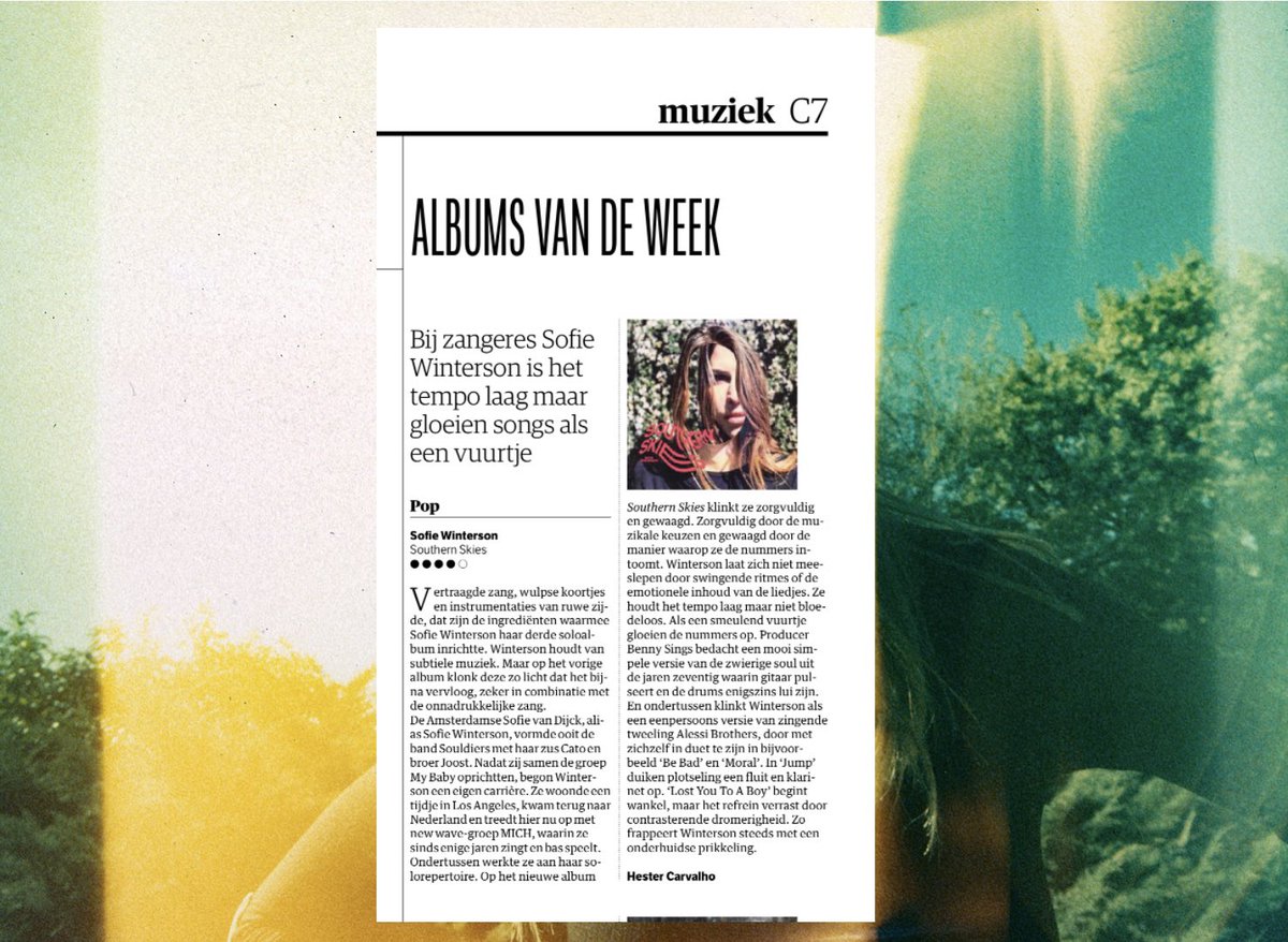 Yay! Mooie woorden en observaties over ‘Southern Skies’ voor <a href="/nrc/">NRC</a> door <a href="/hesterc/">hester carvalho</a>