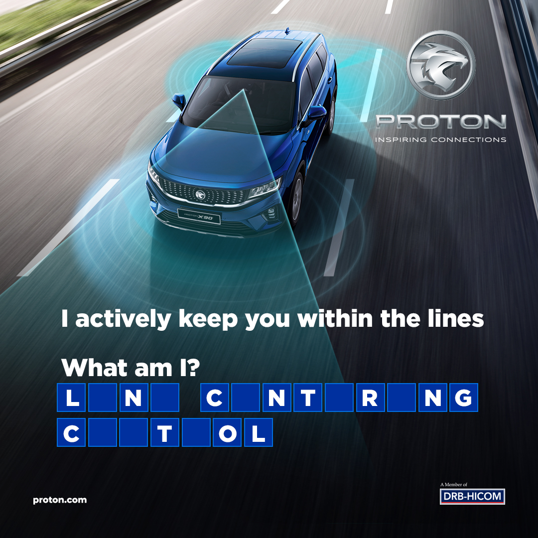 What could it be? 🤭
Hint: This features actively helps keep you within your lane so your vehicle won’t drift off into other lanes while driving.
#INSPIRINGCONNECTIONS #HiPROTON #PROTONX90 #IntelligencethatEmpowers