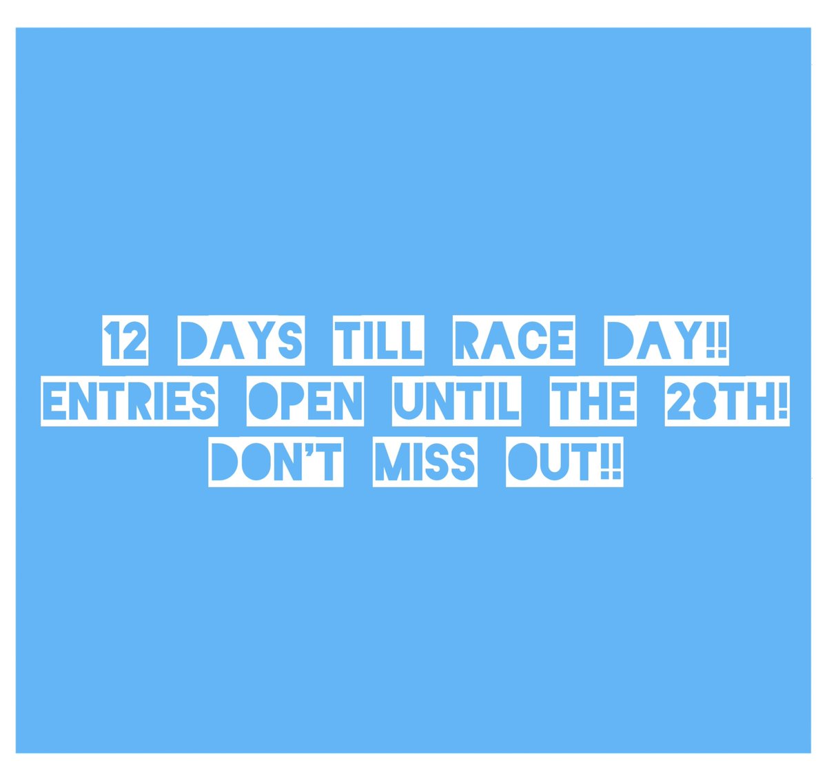 12 days till race day!!
Don't miss out on our popular 10 mile rice!
Links in our bio for entry! 
#sawtry #sawtry10 #raceday