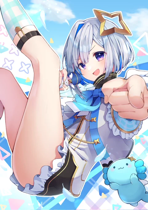 ホロライブの子描くよ㉓天音かなたちゃん#かなたーと 