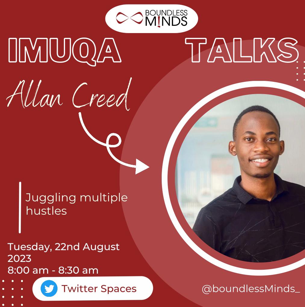 Happening in 20 minutes #ImuqaTalks by @BoundlessMinds_