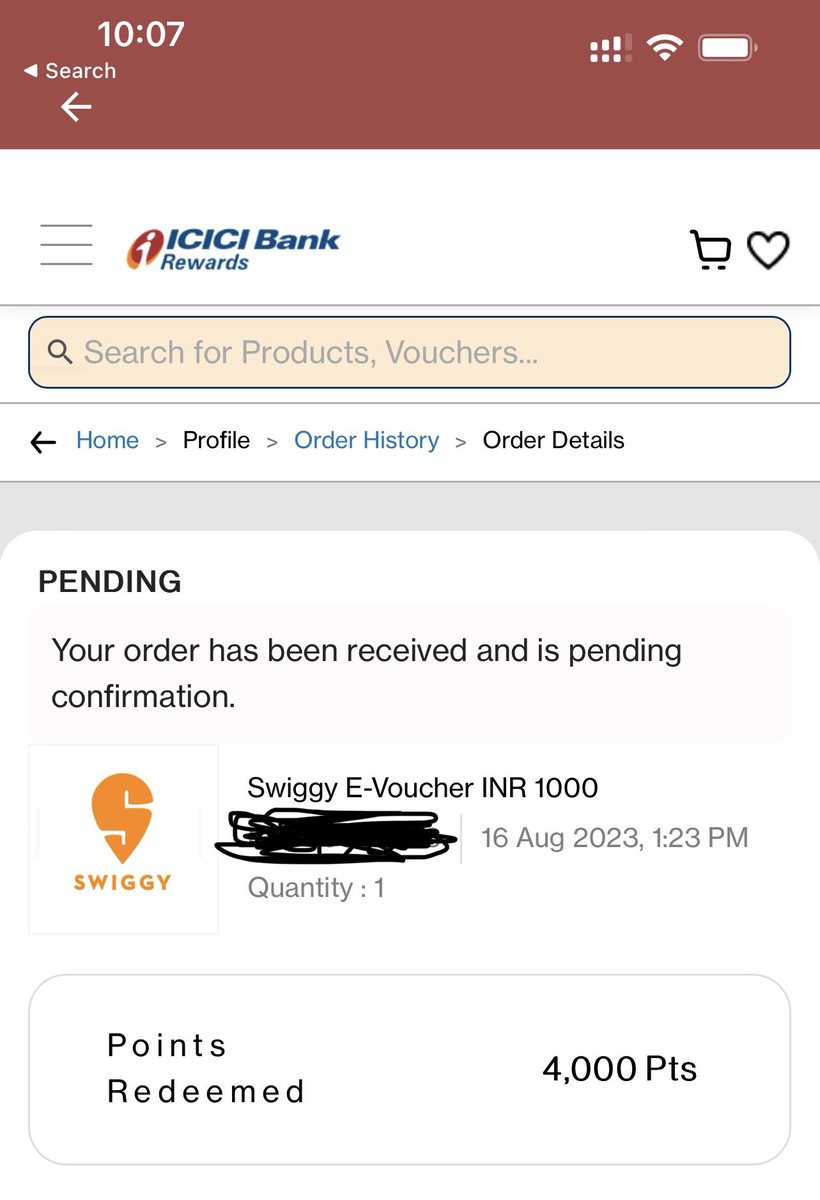 Kavs (@kavitha_rajk) on Twitter photo .<a href="/ICICIBank_Care/">ICICI Bank Cares</a> .<a href="/ICICIBank/">ICICI Bank</a> looks like my credit card points are gone. Tried redeeming it using your rewards app, haven’t received any update yet. When will you process it? And why does it take so long to process anyway?? .<a href="/SwiggyCares/">Swiggy Cares</a>
#creditcard #ICICIBank #icicicreditcard .<a href="/ICICIBank_Care/">ICICI Bank Cares</a> .<a href="/ICICIBank/">ICICI Bank</a> looks like my credit card points are gone. Tried redeeming it using your rewards app, haven’t received any update yet. When will you process it? And why does it take so long to process anyway?? .<a href="/SwiggyCares/">Swiggy Cares</a>
#creditcard #ICICIBank #icicicreditcard