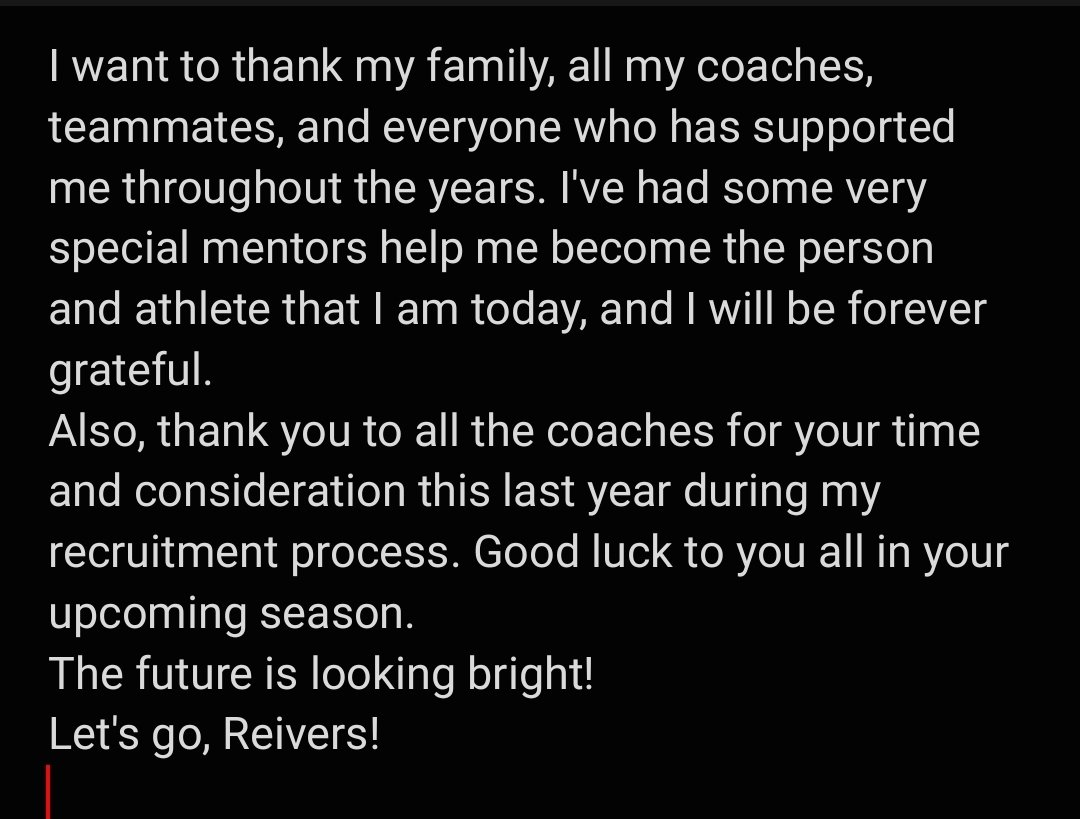 SaydeePlummer's tweet photo. I'm very excited to announce that I'm going to continue my academic and athletic career at Iowa Western! @GoReivers https://t.co/oBg5BlWF7c