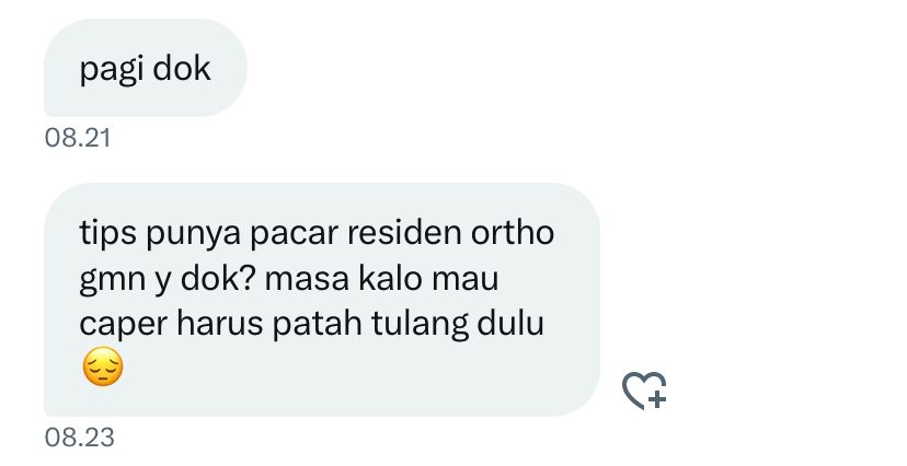 asaibrahim's tweet photo. Ebusettt, mungkin ga harus patah tulang yaa bestii, cukup lah kena ligamennya apa tendonnya.wkwk

good luck yaa, jgn sampe ligamen uda kena tapi ternyata cm di PHP :)) https://t.co/FAd7cBeh59
