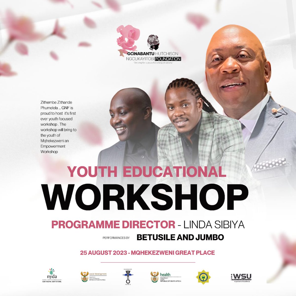 This coming weekend are hosting a women empowerment program and Youth Educational Workshop for the women and youth of Mqhekezweni with <a href="/Betusile_Mcinga/">Betusile Mcinga #NgenaNoah</a>  <a href="/ArtistJumbosa/">Jumbosa_artist</a> and Linda Sibiya we will be streaming live on our Facebook Page. #GNF