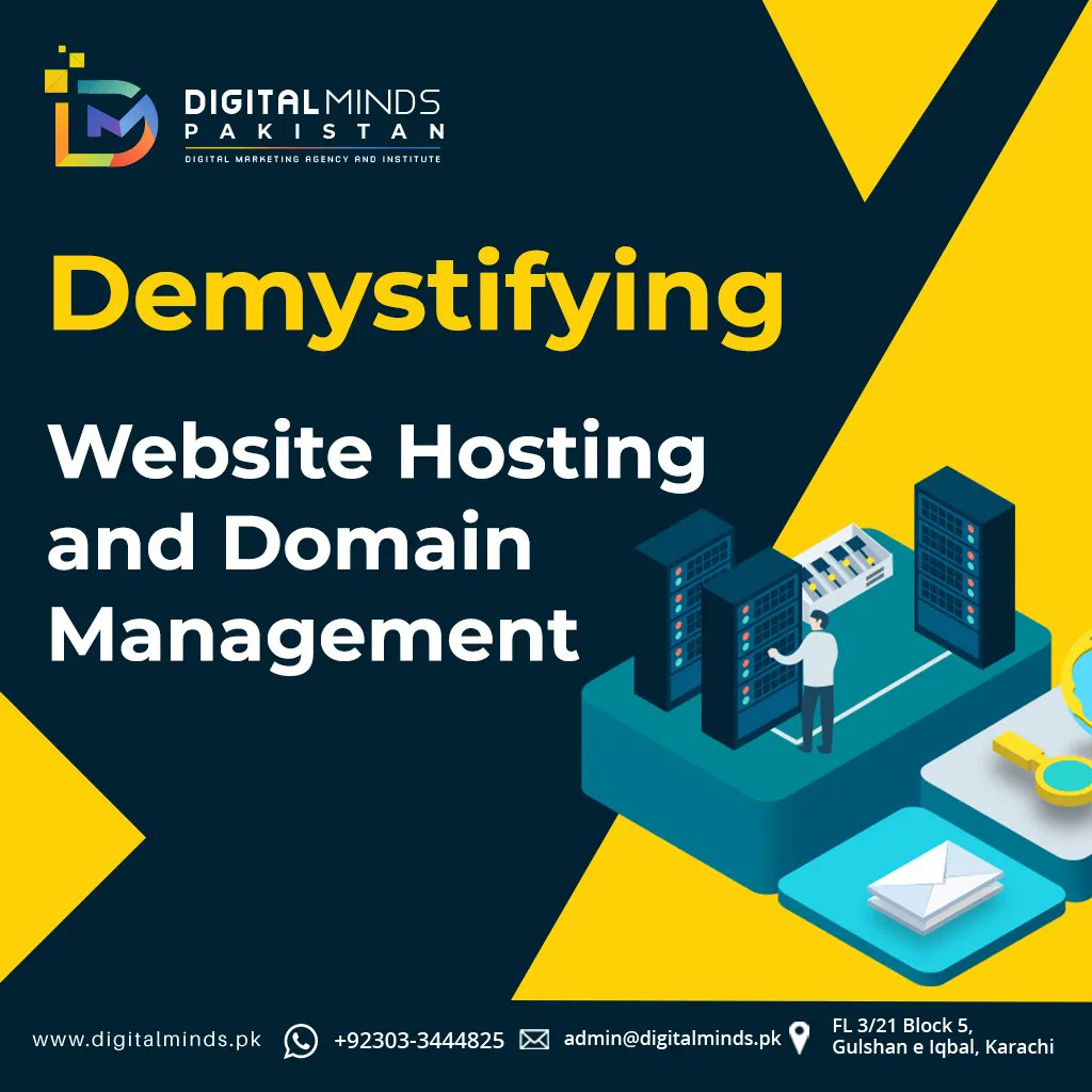 Explore the realm of online presence with our comprehensive Website Hosting and Domain Management services. 
#WebsiteHosting #DomainManagement #DigitalDominance #OnlineExcellence #DigitalProwess #DigitalMindsPakistan #DMP