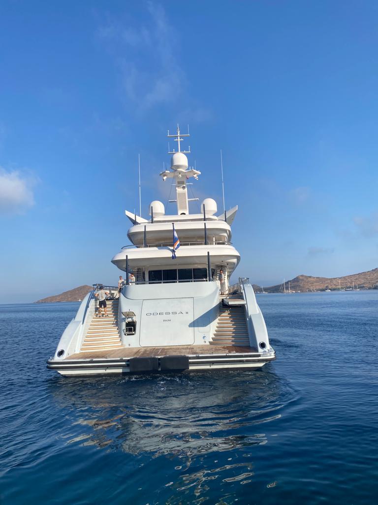C2CYACHTING's tweet photo. Welcome back to Turkey Odessa II! Year after year we have the absolute pleasure of welcoming you to cruise in Turkey, and we are delighted to have you back in our care this year... and of course we needed the annual photo with our main little guy 😍.

#odessaII #superyacht #yacht https://t.co/TV4uEDvI0U