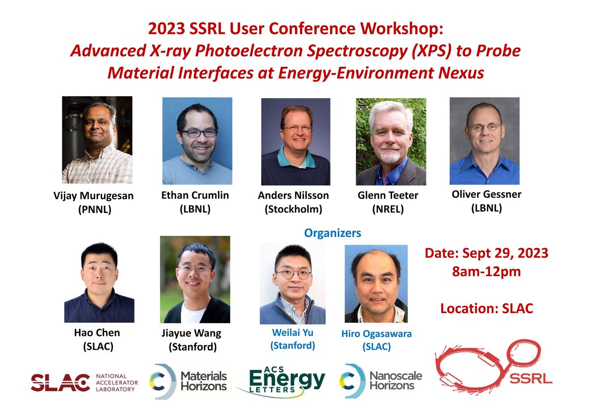 Weilai Yu (@yuweilai93) on Twitter photo We will be organizing a XPS Workshop next month <a href="/SLAClab/">SLAC</a>, as part of the 2023 SSRL User Meeting: events.bizzabo.com/SLAC-2023/home. Registration will be free if you present a poster. Thanks to Support from <a href="/MaterHoriz/">Materials Horizons</a> <a href="/ACSEnergyLett/">ACSEnergyLett</a> <a href="/nanoscale_rsc/">Nanoscale journal family</a> ! We will be organizing a XPS Workshop next month <a href="/SLAClab/">SLAC</a>, as part of the 2023 SSRL User Meeting: events.bizzabo.com/SLAC-2023/home. Registration will be free if you present a poster. Thanks to Support from <a href="/MaterHoriz/">Materials Horizons</a> <a href="/ACSEnergyLett/">ACSEnergyLett</a> <a href="/nanoscale_rsc/">Nanoscale journal family</a> !