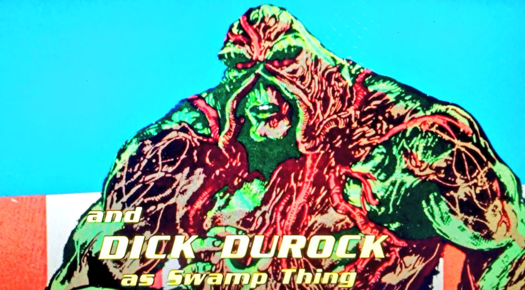 TheJackStallion's tweet photo. @AmberLily @MisterLobo @Tubi A few more stills I shot, during #ReturnOfTheSwampThing. It's a terrible movie, w killer creature effects & a couple solid performances. So, yeah, I love it. https://t.co/faynYLZzVf