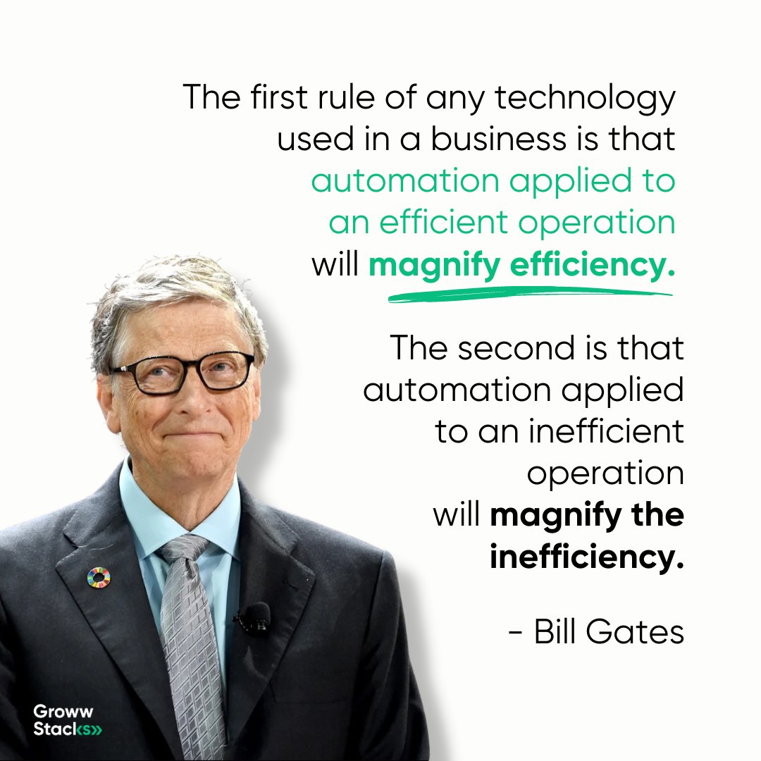 Here is what <a href="/BillGates/">Bill Gates</a> has to say about #automation