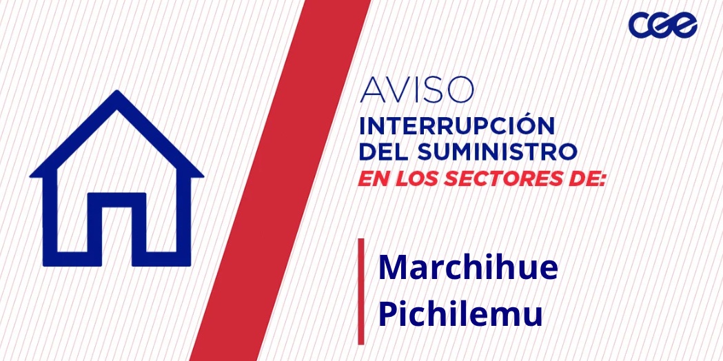 CGE_Clientes's tweet image. Informamos a nuestros clientes de los sectores I-502, Hernando de Magallanes, Millaco, José Joaquín Prieto, Coguil y aledaños, comunas de #Marchihue y #Pichilemu, la interrupción del suministro eléctrico. Nuestro personal de emergencia ya está informado.