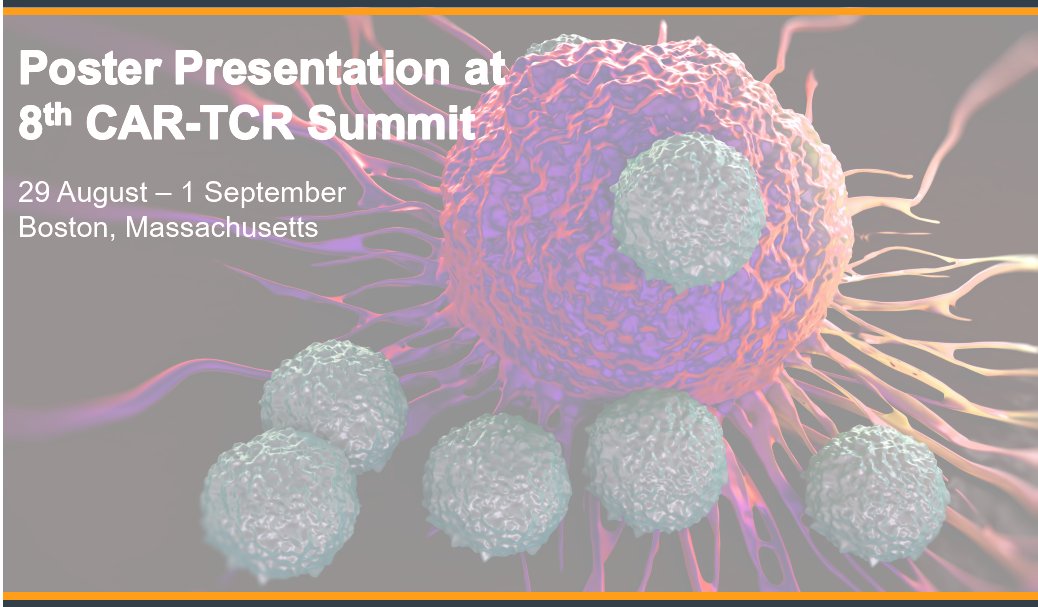 Carina is pleased to present preclinical data evaluating its LGR5-Targeted CAR-T cell therapy in human cancer models at the 8th CAR-TCR Summit held in Boston.  

More information in our release: bit.ly/45fGs0b 

#CART #CellTherapy
