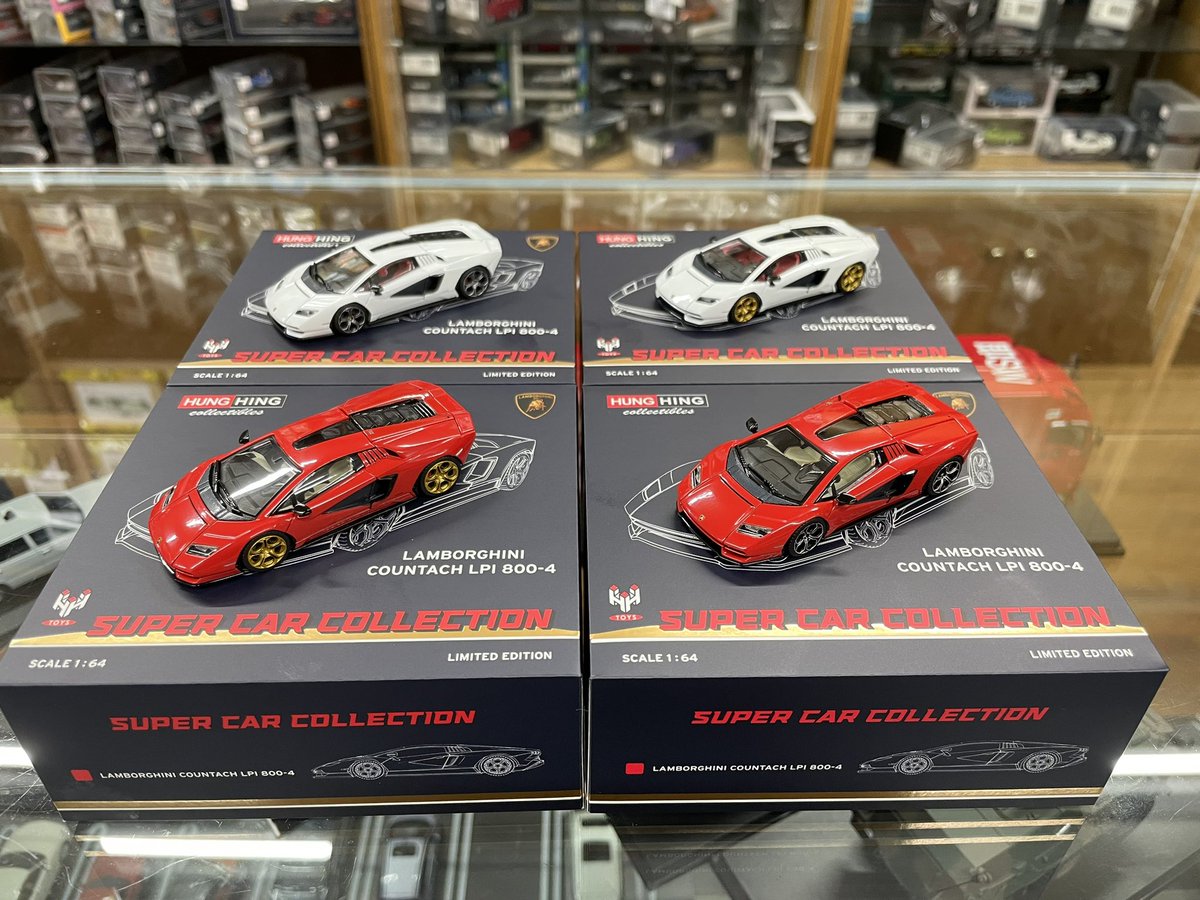 HIKO7's tweet image. HUNG HING TOYSの新製品、ランボルギーニカウンタック LPI800-4が入荷いたしました！ #64scale #ヒコセブン