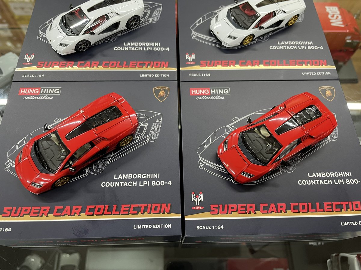 HIKO7's tweet image. HUNG HING TOYSの新製品、ランボルギーニカウンタック LPI800-4が入荷いたしました！ #64scale #ヒコセブン