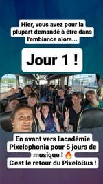 Pixelophonia's tweet photo. L'académie d'été Pixelophonia a commencé ! Début du travail de l'orchestre et beaucoup de rires et d'amour au programme 😘 
On t'invite ici ! https://t.co/X1UupETgBd https://t.co/SroTMH2PbO
