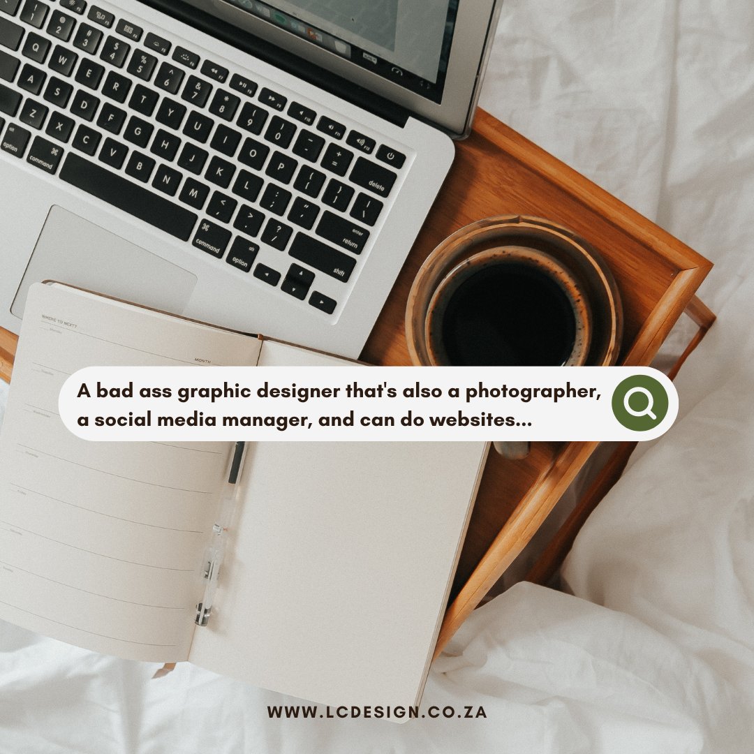 LCDesign10's tweet image. ∙∙ Search No Further  🤓∙∙

Sounds to us more like a creative unicorn.  😂 😂 🦄 
Either way, we have got you covered with all your creative needs. 🤝

#lcdesign #lcdesignsa #tellingyourstoryvisually #likeaboss #services