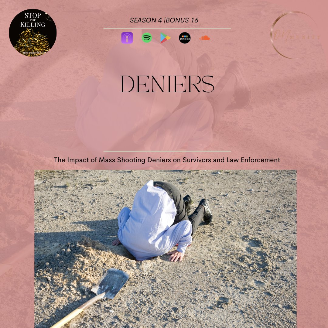 We share our thoughts on the impact of mass shooting deniers on survivors and law enforcement.  @conmunitypodcast <a href="/kateschweit/">Katherine Schweit</a> #truecrime #deniers #conspiracytheories #sandyhook #massshooting #truth