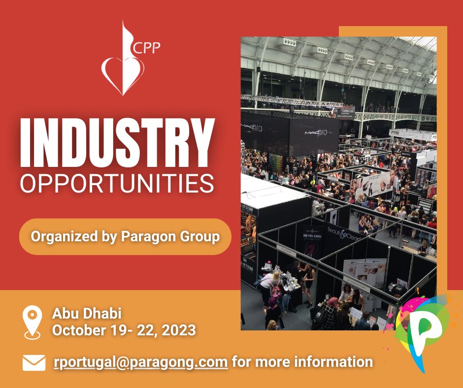 Paragon Group (PCO) (@paragon_pco) on Twitter photo Join us as a sponsor/exhibitor at #CPP2023. Discover top-notch developers, showcase your innovations, and gain unmatched exposure by reaching hundreds of international professionals.
Learn More! loom.ly/dfsH74Y
For more information, contact: rportugal@paragong.com Join us as a sponsor/exhibitor at #CPP2023. Discover top-notch developers, showcase your innovations, and gain unmatched exposure by reaching hundreds of international professionals.
Learn More! loom.ly/dfsH74Y
For more information, contact: rportugal@paragong.com