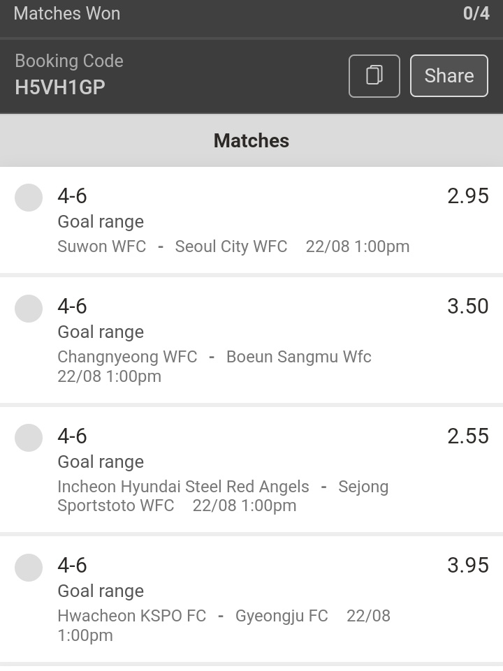 104 odds ✅✅✅🔥🔥🔥🔥
odibets.com/share/H5VH1GP