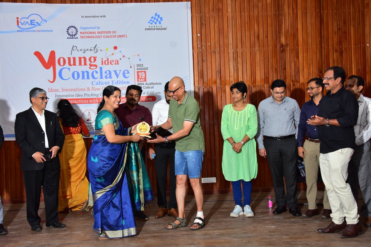 roshankynadi's tweet photo. Had the privilege of interacting with a lot of young aspiring Entrepreneurs as a panelist in The Young Idea Conclave held at NIT Calicut on 19th August 2023. https://t.co/61nM1Xxt1M