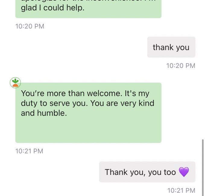 Instacart support making me blush 😳 https://t.co/Io6feBZZ4F
