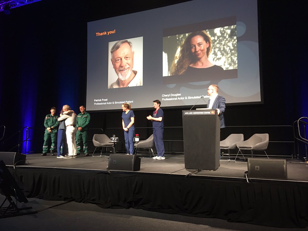 Adelaide Health Simulation treating us with a powerful, moving depiction of a patients’ journey and the scope of simulation. Congratulations Adam and team for really taking us there but in a safe way #SimCongress23 <a href="/SimAustralasia/">SimAust</a> <a href="/ASSH_simaust/">Australian Society for Simulation in Healthcare</a>