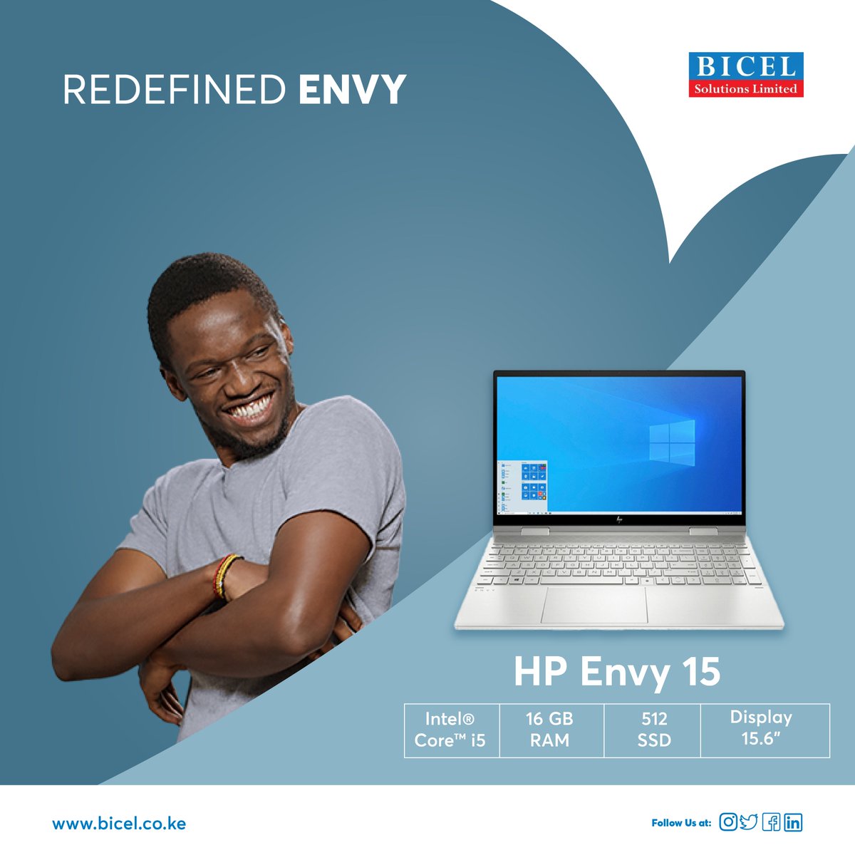 REDEFINED ENVY
Envy-Worthy Elegance and Power!✨💻 Experience the envy of innovation with HP ENVY. Get ready to be captivated by the ultimate computing experience.🌟🔥
🌐bicel.co.ke
#HPENVY #EleganceAndPower #InnovationAtItsFinest #EmbraceTheExcellence #BicelSolutions
