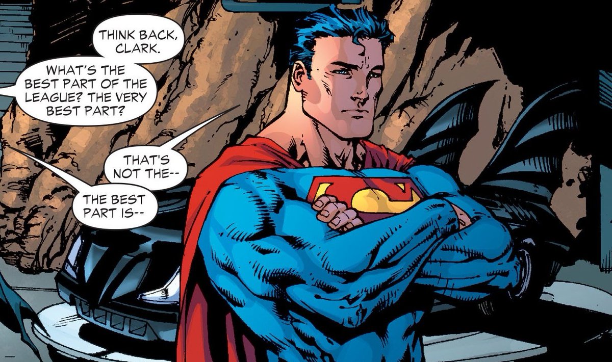 HopeFromAbove's tweet photo. @KnightSleuth 
Late as usual, Superman arrives and waits in the Batcave of the dark knight. He was a regular intruder there and one of the few, if not the only, who could do so. 

It wouldn't be long before Bruce knew he was there. Nonetheless, he waits patiently. https://t.co/e50QMgLx0T