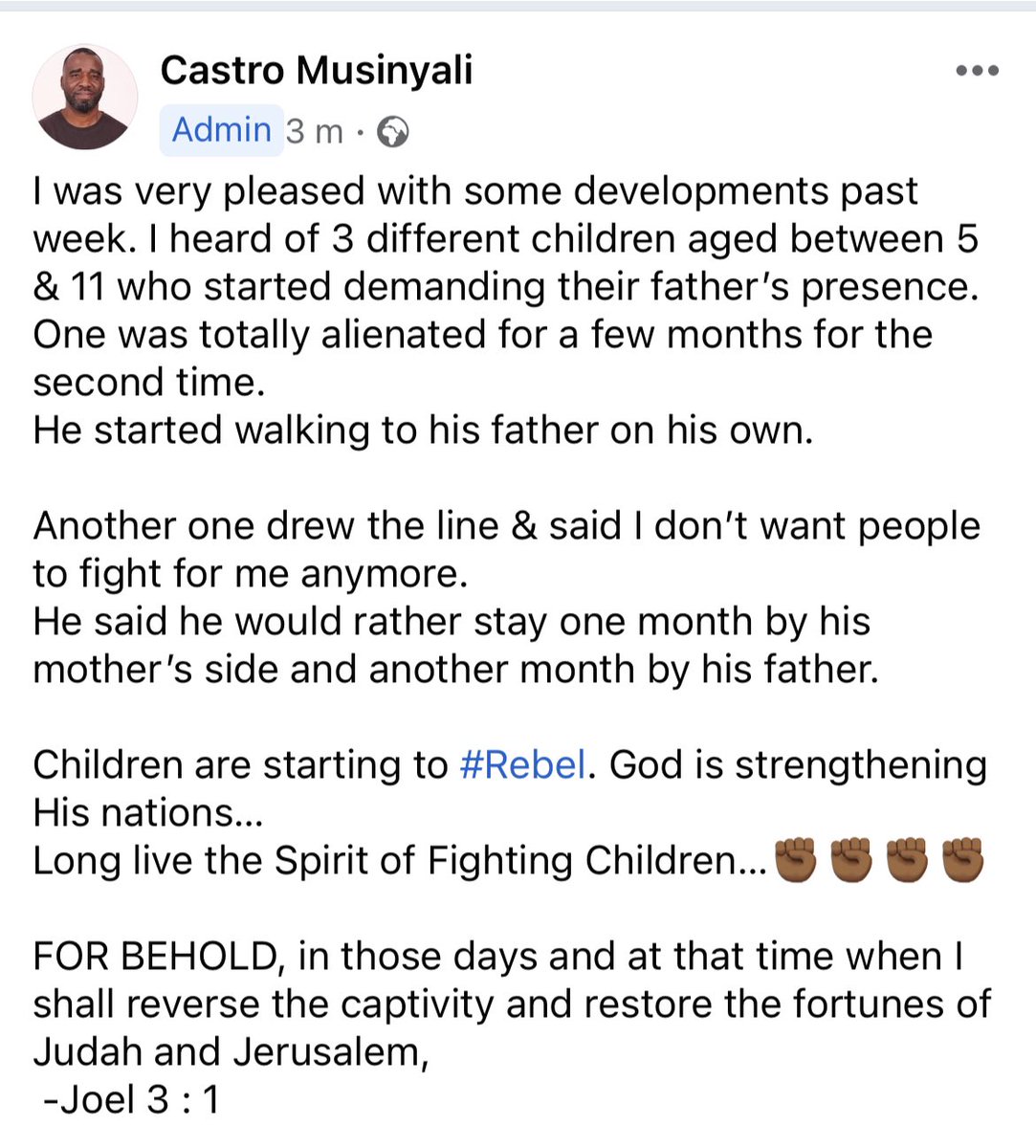 Native_Castro's tweet photo. @The_DSD @OCJ_RSA @DOJCD_ZA @ParliamentofRSA children are #Rebelling for better lives for themselves….
I’m loving this… https://t.co/q3KWPOTTb3