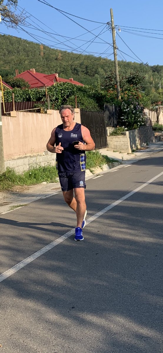 Wadeybunch29's tweet photo. Ben continuing his running challenge whilst in Romania  #1240daysrunning #mynameisdoddie #burrow7 #darbyrimmer #edslater #mnd #romania https://t.co/VlNY7gqoO9