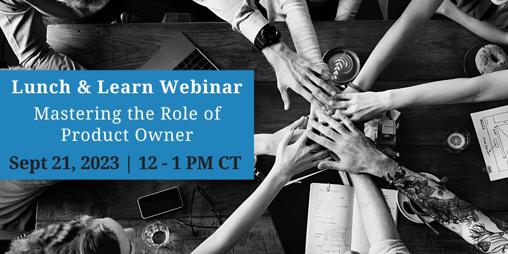 RefineM's tweet photo. Does your organization have an unclear role and responsibilities for your Product Owners? Are you a Product Owner who is looking for ways to be more effective and successful in your role? If so, RefineM's September webinar is for you! Sign up today! https://t.co/CCRtKlKgo6 https://t.co/jL2fd7hPSh