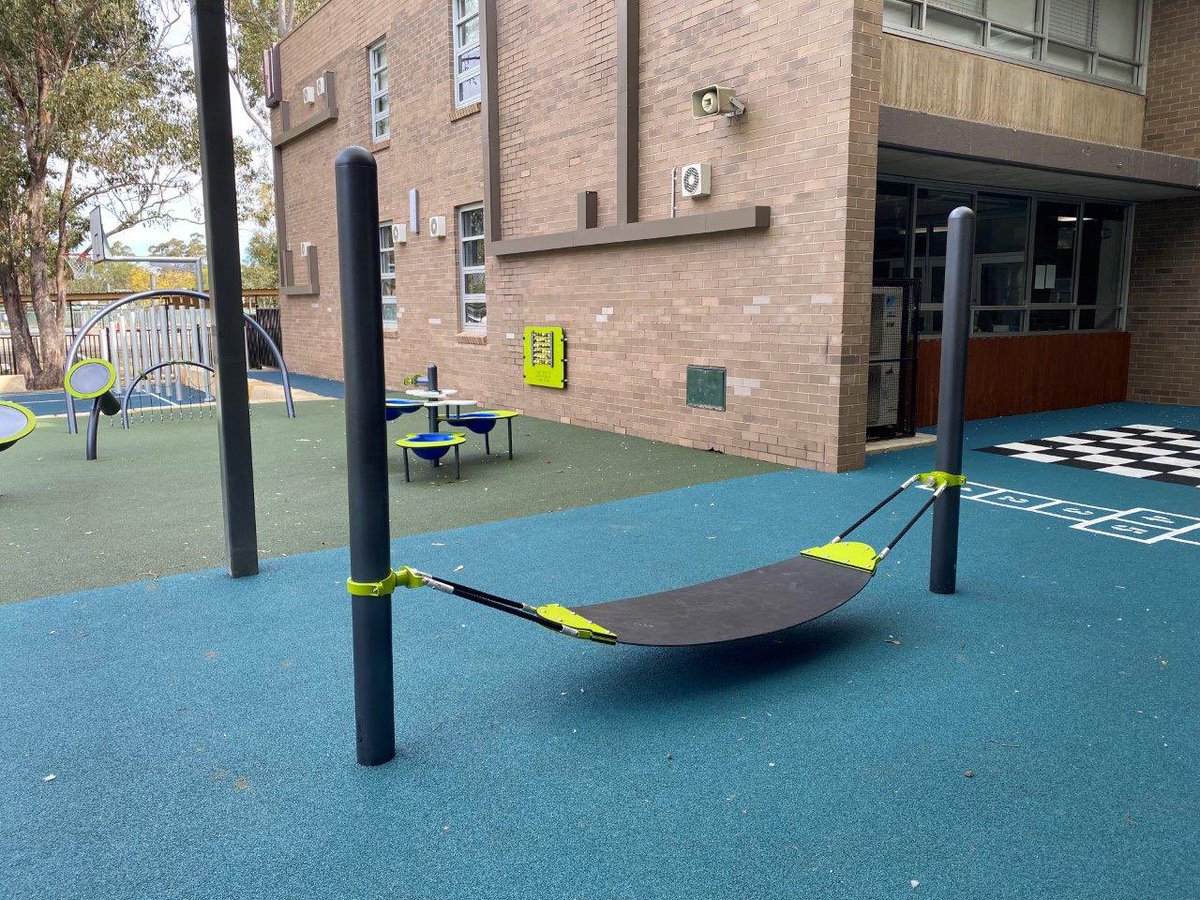 Parkequip1's tweet image. New Support Area for Cambridge Park High School.  A multi level playspace incorporating sensory play, fitness &amp;amp; movement.
#landscapestructures  #highschool #sensoryplay #outdoormusic #playfitness #basketball #supportunit  #playgroundequipment #csbrrubberwetpour @PlayLSI