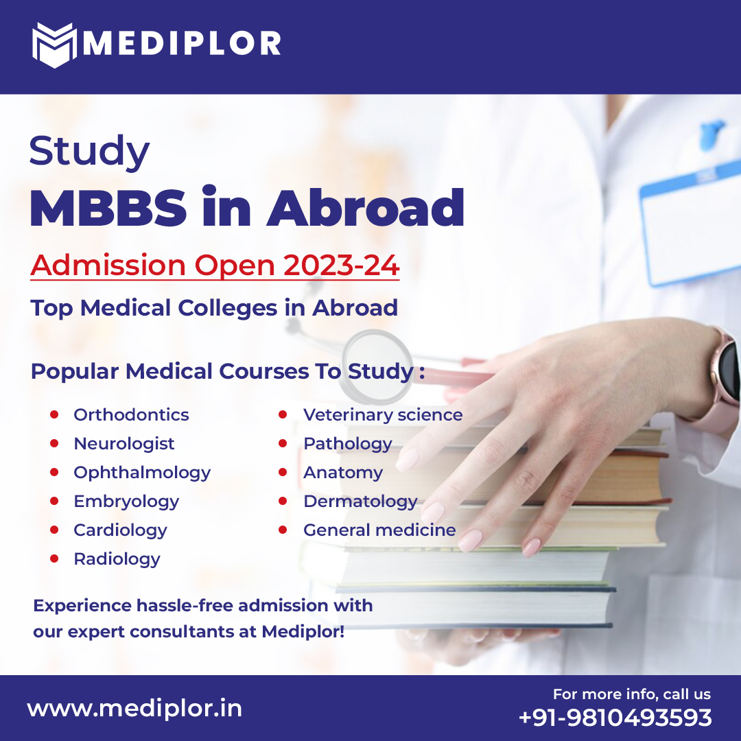 mediplor's tweet photo. Study MBBS in foreign countries. Admissions open in top medical colleges around the world.
Contact Mediplor at +91-9810493593 to #Studyabroad in top medical universities.
#medicaleducation #mbbsadmissions #mbbsconsultants #needpgconsultants #studymbbsabroad #mbbsinforeign https://t.co/kZBQnOkLTv