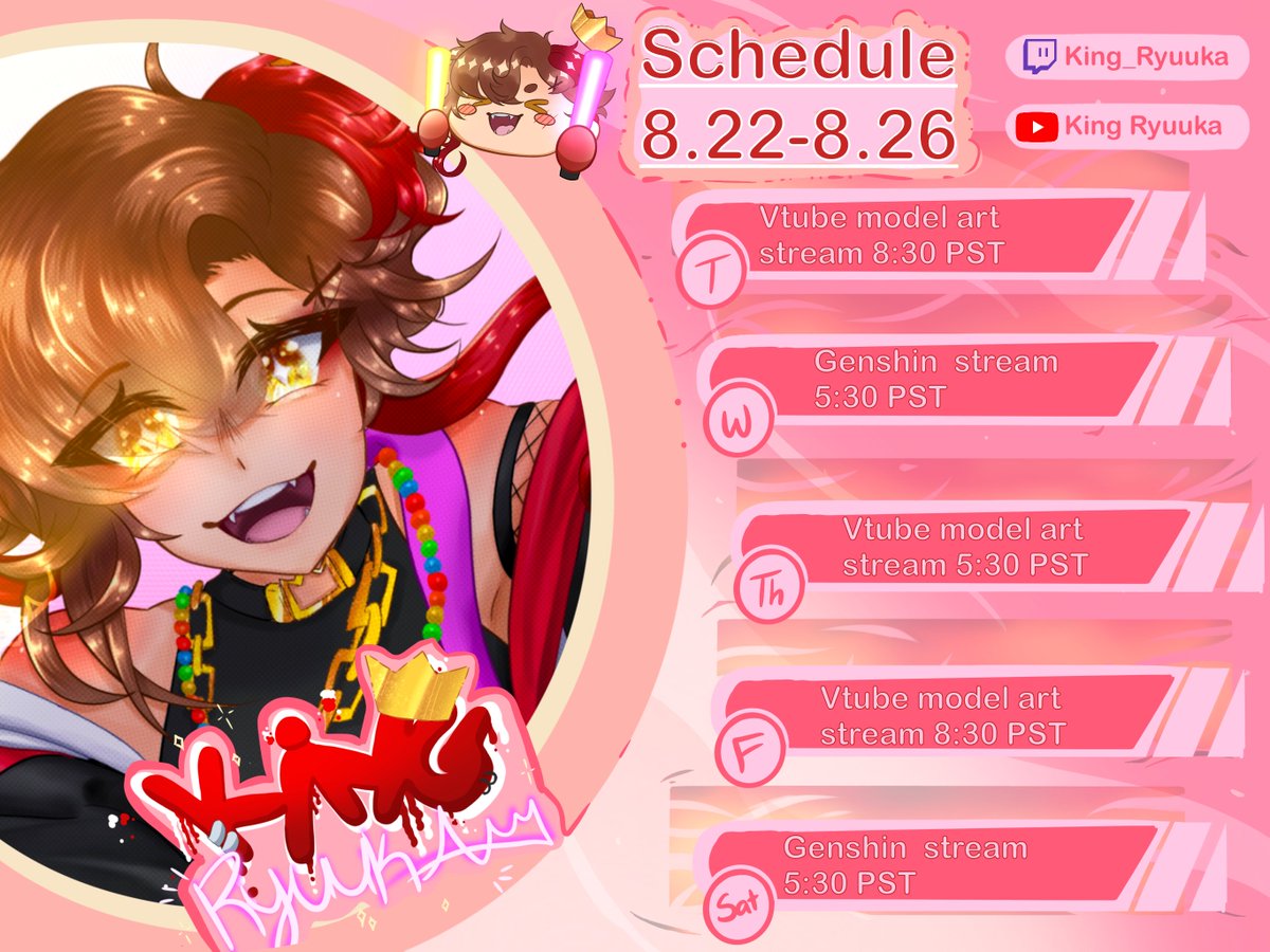 Solas_Ink's tweet photo. Finally finished my schedule for the week! Super excited for my streams this week! <3 See you all then!
#Vtuber #ENVtuber https://t.co/y0hGlUZAZ3