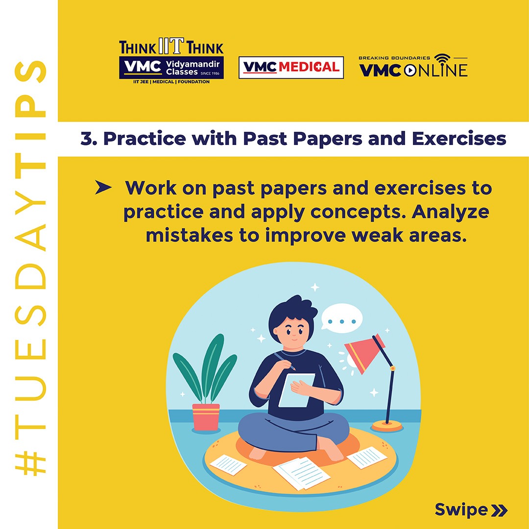 VmcLearning's tweet photo. Elevate Your Study Game! Discover the Top 5 Masterful Revision Techniques to conquer your syllabus with ease. From mind mapping to active recall, unlock effective study methods now!
.
#VMC #VidyamandirClasses #TuesdayTips #MasterfulStudyTechniques #EffectiveStudyMethods https://t.co/W71YyQAKw1