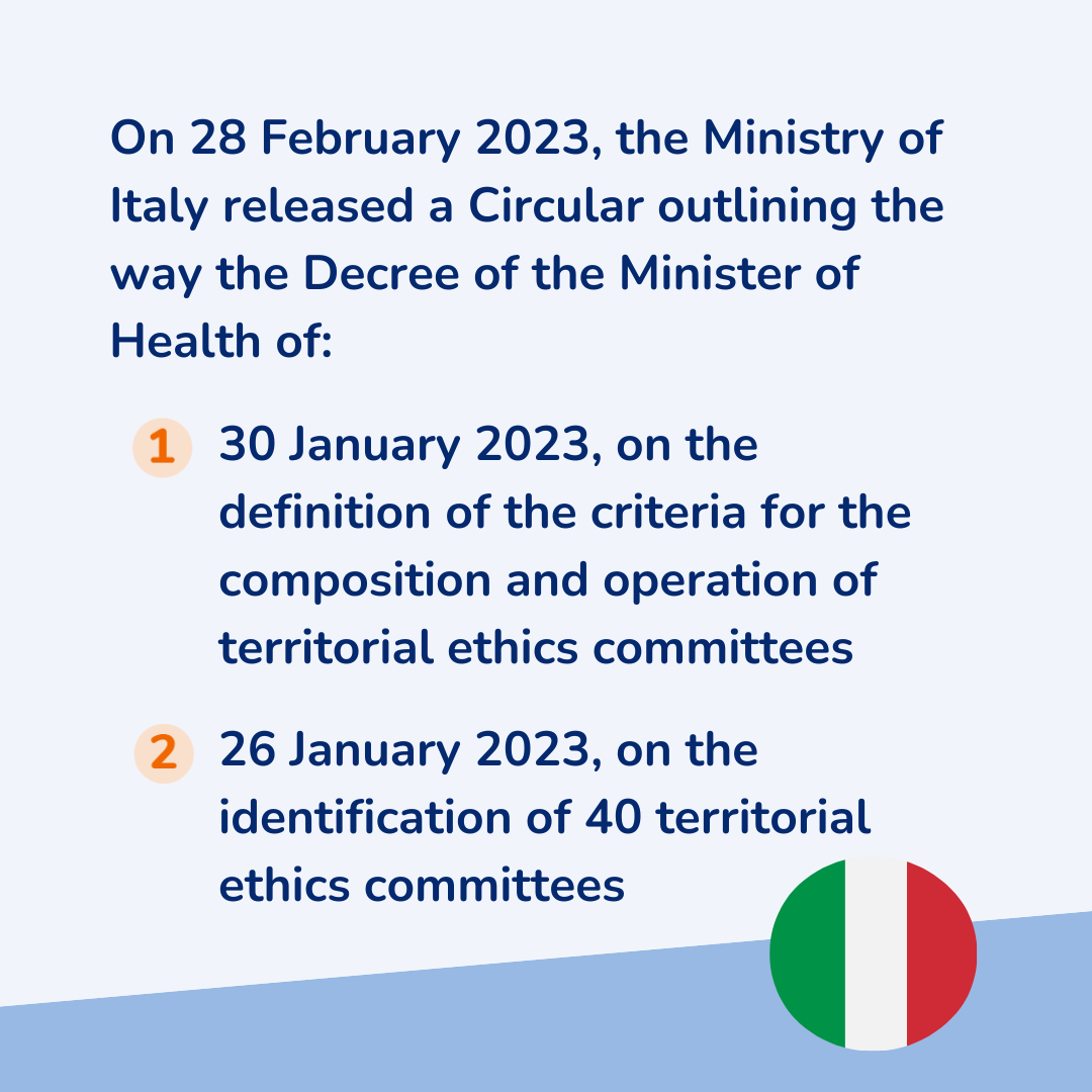 AmyM_RegASK's tweet photo. 🔬 Italy introduces four new decrees concerning clinical trials 🧪

These concern clinical trials on:
📌 Medical devices
📌 Medicines for human use

What are the effects of these new rule?
🔗 https://t.co/3HAer4m9qi 

 #Italy #Clinicaltrials #regulatoryaffairs #Regtech https://t.co/NXLgrzIUDF