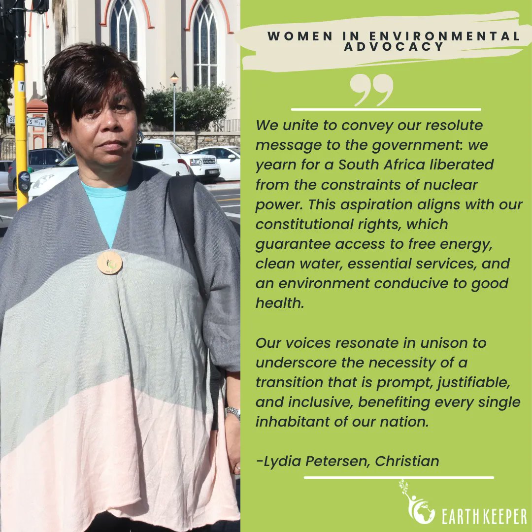 SAFCEI's tweet photo. In commemoration of Women’s Month, we recognise the fierce and fearless women in the fight against the climate crisis. From groundbreaking research to inspiring activism, women are shaping a sustainable future for us all.
#EnergyPlan4All #Earthkeepers #NuclearFreeSA #WomensMonth https://t.co/fPz1IDIcW6