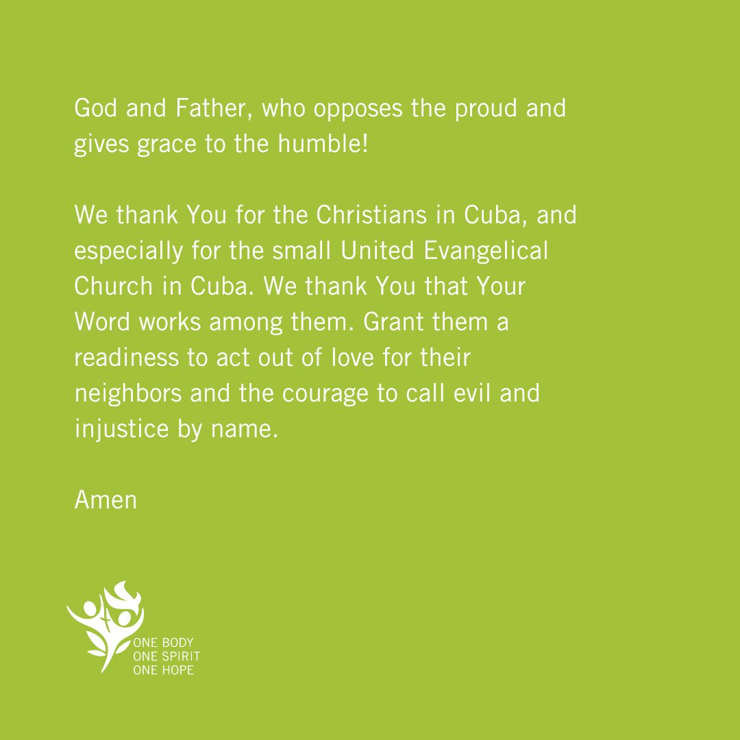 This week we join in prayer with <a href="/luteranie/">Luteranie</a>  (ECACP) for the churches and people in Cuba. ECACP is hosting the 2023 LWF General Assembly in Kraków, Poland and prays for a LWF member churches each week. #LWFAssembly #Cuba #prayingtogether