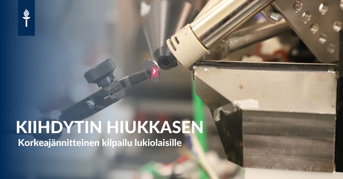 Faculty of Mathematics and Science (@jyuscience) on Twitter photo Kiihdytin hiukkasen âkilpailun ilmoittautuminen on avautunut! Pääpalkintona on mahdollisuus tehdä oma tutkimushanke <a href="/jyflacclab/">JYFL Accelerator Laboratory</a>ân hiukkassuihkuilla ja laitteilla oikeiden tutkijoiden tapaan. Toimita hakemus 22.9. mennessä. Lue: r.jyu.fi/F4X <a href="/uniofjyvaskyla/">University of Jyväskylä</a> #kiihdytin Kiihdytin hiukkasen âkilpailun ilmoittautuminen on avautunut! Pääpalkintona on mahdollisuus tehdä oma tutkimushanke <a href="/jyflacclab/">JYFL Accelerator Laboratory</a>ân hiukkassuihkuilla ja laitteilla oikeiden tutkijoiden tapaan. Toimita hakemus 22.9. mennessä. Lue: r.jyu.fi/F4X <a href="/uniofjyvaskyla/">University of Jyväskylä</a> #kiihdytin
