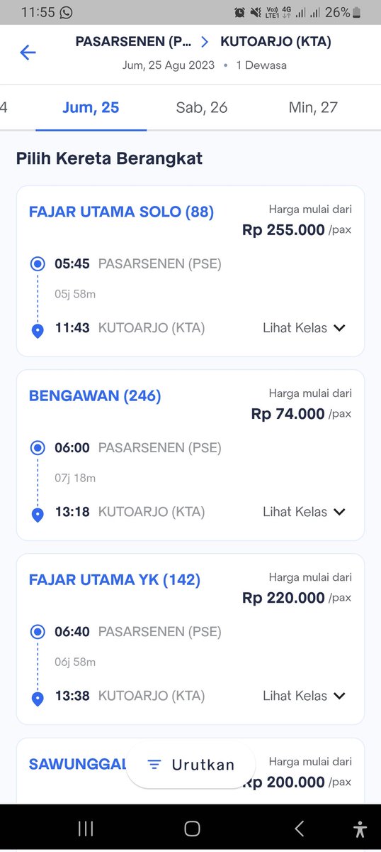 DidikFatma's tweet photo. @KAI121 cek kursi tersedia harus pilih lihat kelas, jadi lebih ribet dan tidak simpel dibandingkan yg dulu... https://t.co/hxx6YzRXkJ