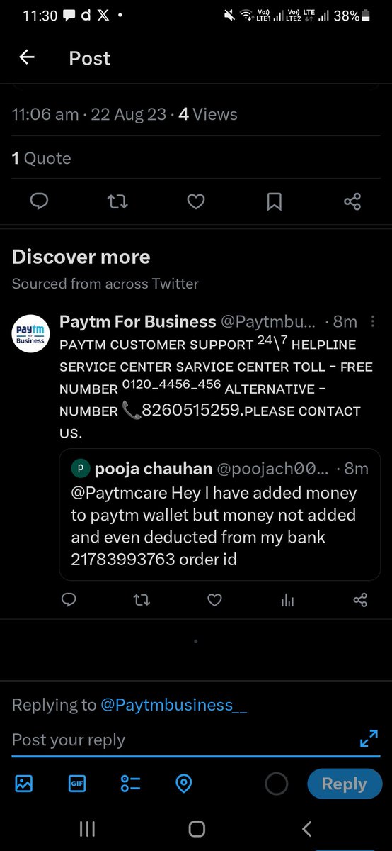 KundraSunny5's tweet photo. @poojach00869232 @Paytmcare https://t.co/TQ0ViFoZML