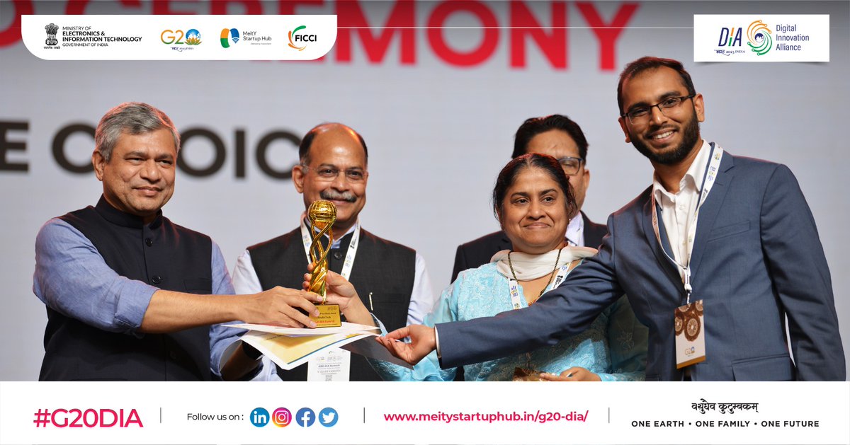 Eindhoven Medical Robotics, Netherlands, a Health-tech startup received the Top Audience Choice Startup Award, at the #G20DIAMegaSummit. 

#G20DIA #G20India #G20DEWG #DigitalInnovationAlliance #StartUp #AmritKaal #Techade