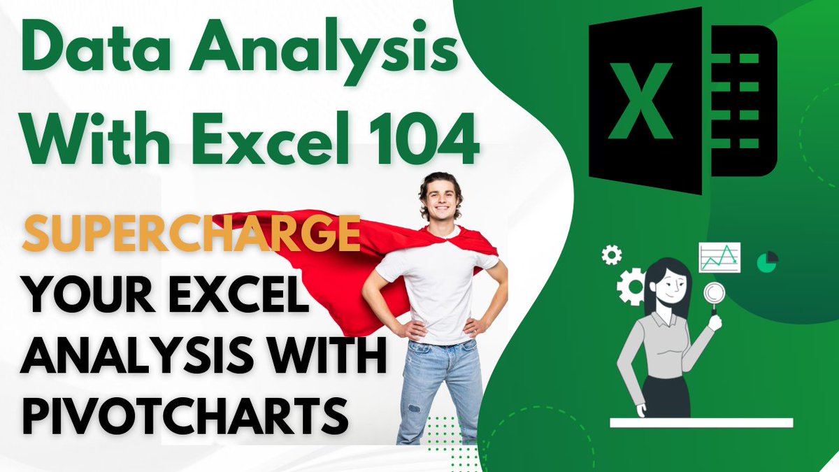AnalyticsWithAG's tweet image. Pivot Charts are a really useful tool in the Excel Data Analysis Tool pack. In this video I cover how to create them, style them, the benefits and limitations with a real life dataset. #PivotChart #ExcelTips #ExcelforDataAnalysis
youtu.be/tF_7ctoCLb4 via @YouTube